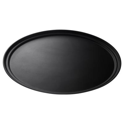Oválný protiskluzový servírovací tác Camtread, Cambro, černý, Černá, 685x560x(H)32mm | 2700CT110